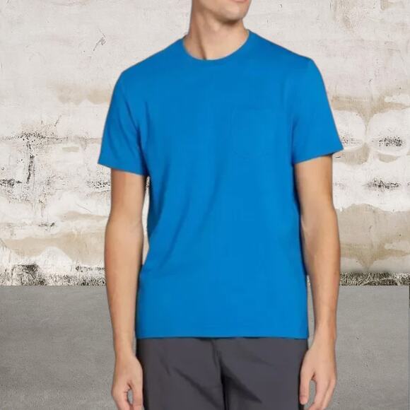 VRST NWT Men's Icon Short Sleeve Tee in Blue Tide Size Medium - Picture 1 of 5
